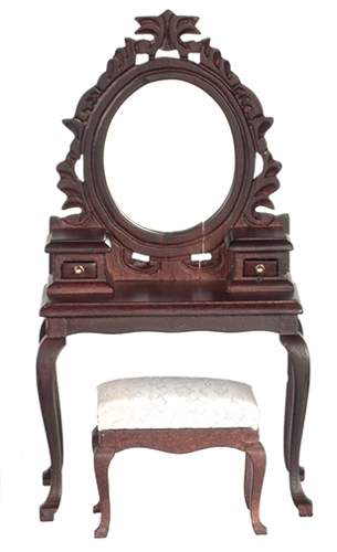 Dressing Table with Stool, Mahogany